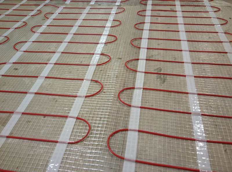 Electric Floor Heating Setup